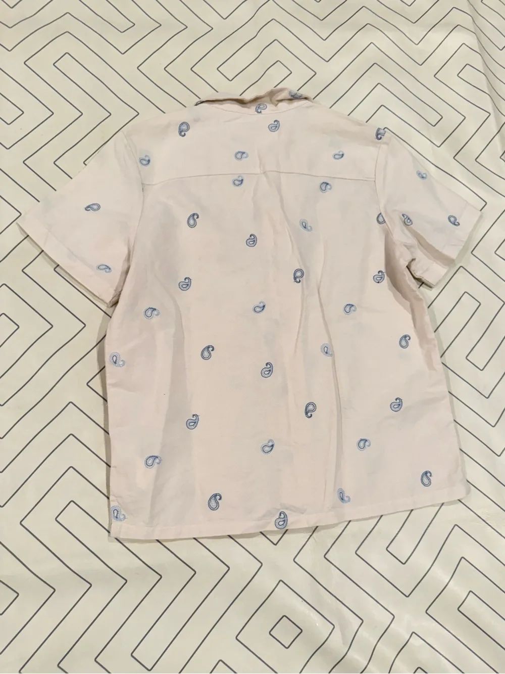 Gingersnaps Cream Short Sleeve Button Down